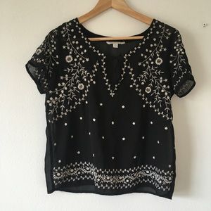 Embroidered top